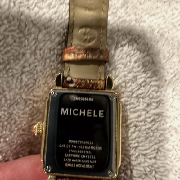 MICHELE DECO GOLD 108 DIAMONDS LIMITED EDITION WATCH MW06V01B0025 - Picture 3 of 5